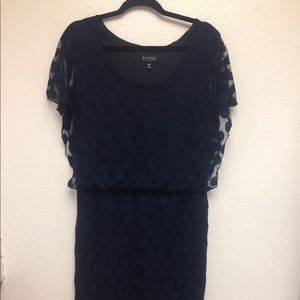 🌸SALE🌸Dark Blue Enfocus Polka Dot Dress - 16W